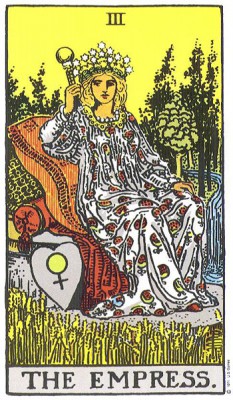 The Empress in RIder Waite Tarot