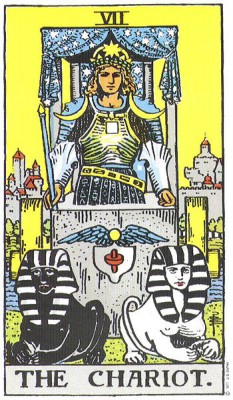 The Chariot in Rider Waite Tarot