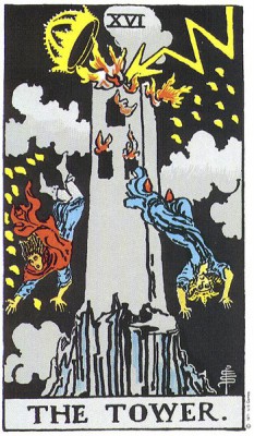 The Tower in Rider Waite Tarot