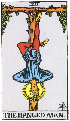 The Hanged Man in Rider Waite Tarot