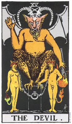 The Devil in Rider Waite Tarot