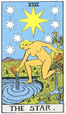 The Star in Rider Waite Tarot